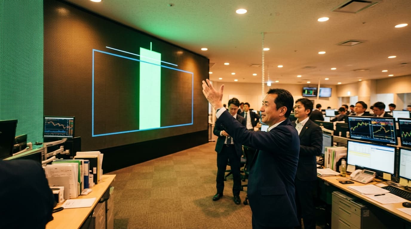 【3月18日】日経平均チャート分析｜陽の丸坊主で+1,539円急反発、レクタングル上抜け
