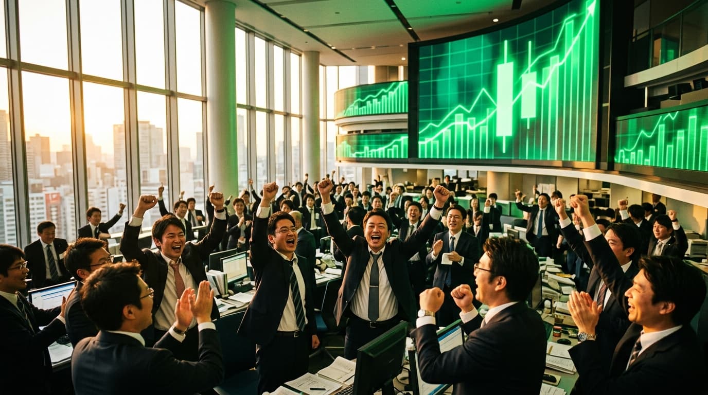 【5月7日】日経平均チャート分析｜陽の丸坊主で+3,320円急騰、史上初63,000円台