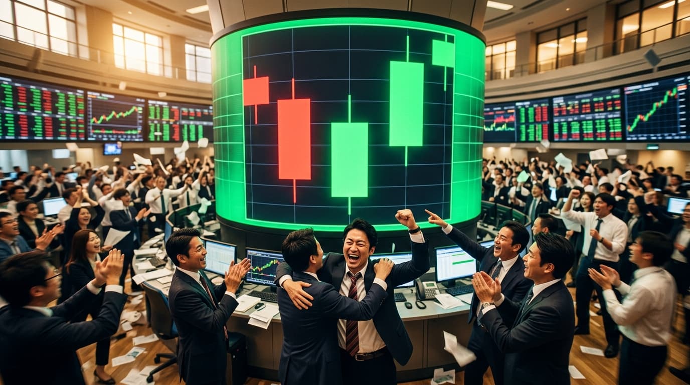 Nikkei 225 Chart Analysis (May 22) | Three Outside Up Complete +1,654 Yen, ATH 63,799 Within Reach